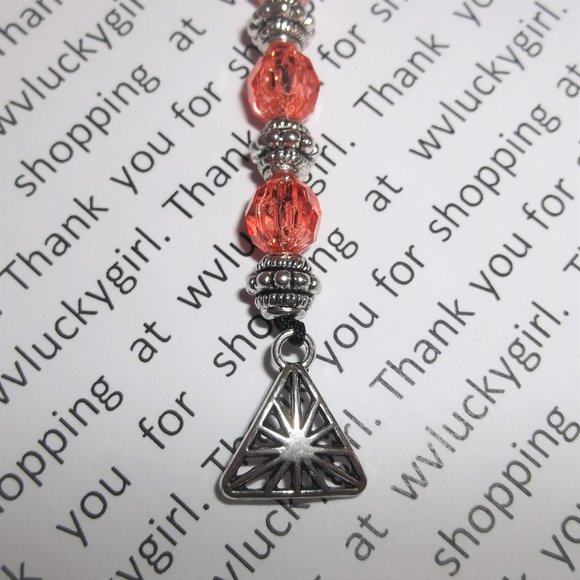 New Bookmark Bookmarker Handmade Beaded Book Thong Marker Gift Idea Reading 8205 - Picture 4 of 11